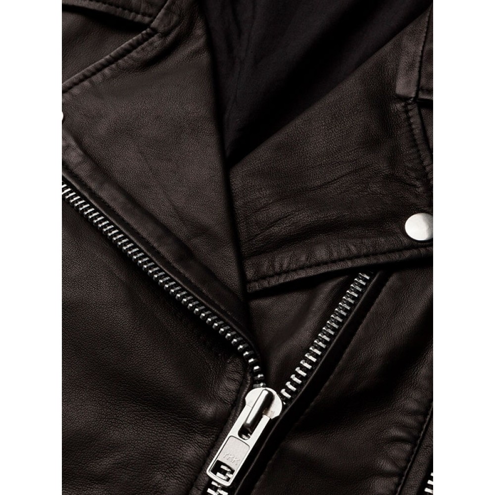 MDK skindjakke - Seattle Leather Jacket, Black