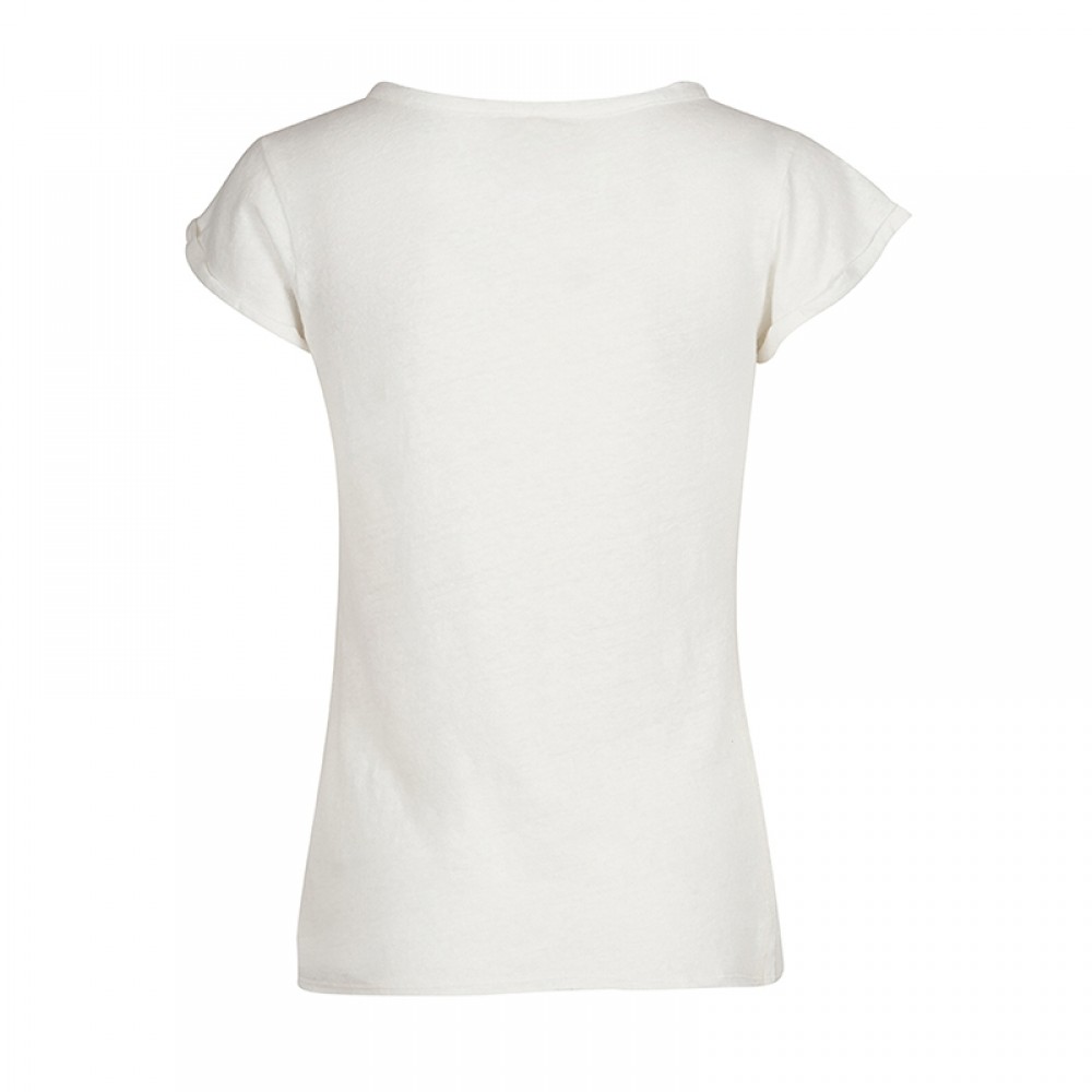 Mos Mosh bluse - Troy Tee SS, Ecru