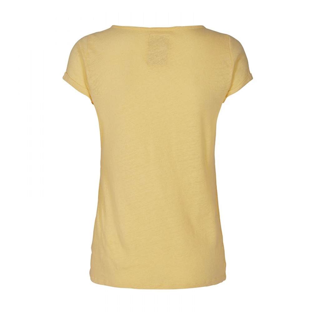 Mos Mosh bluse - Troy Tee SS, Soft Lemon