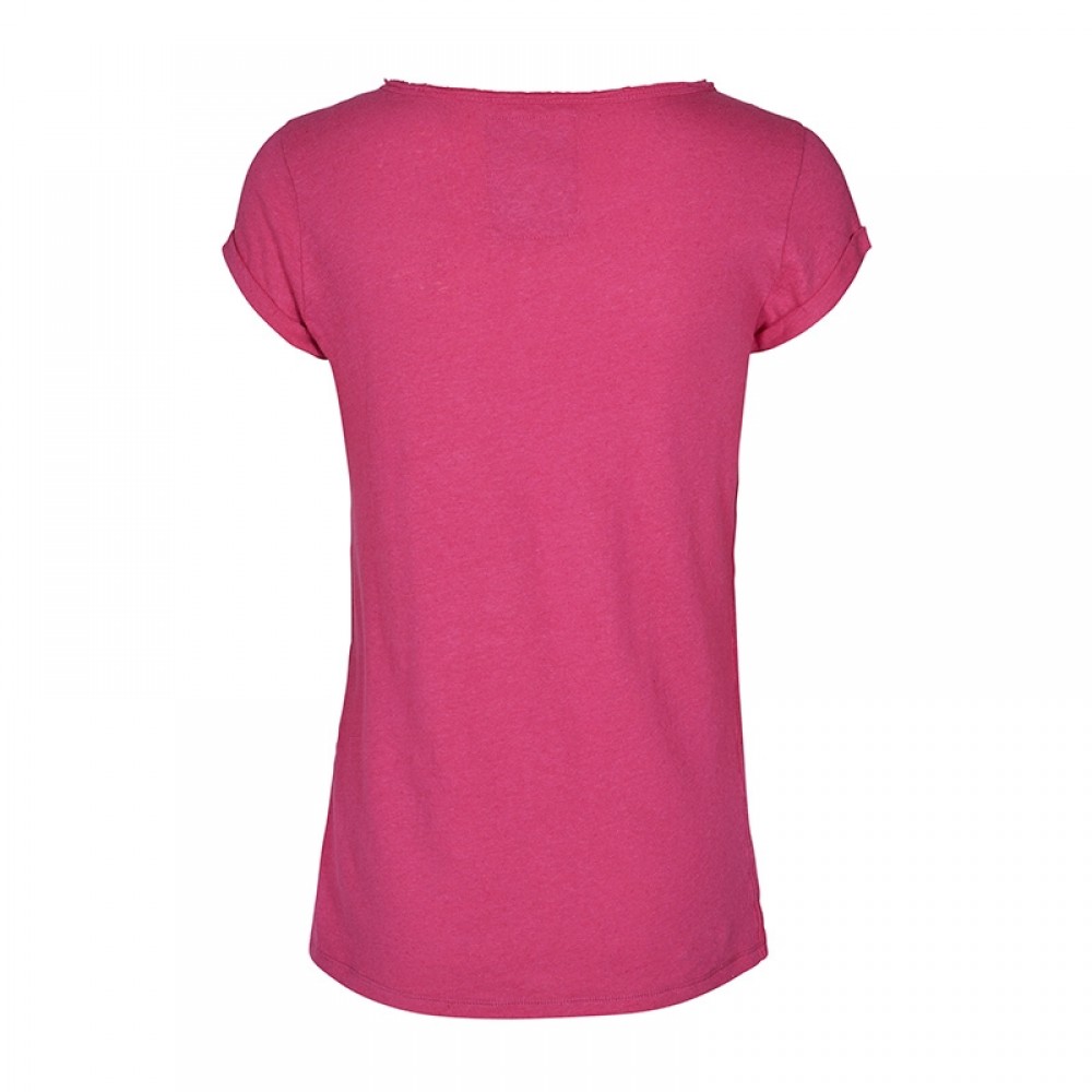 Mos Mosh bluse - Troy Tee SS, Raspberry Sorbet
