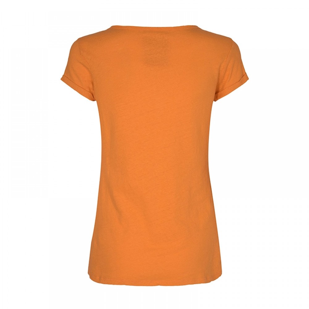 Mos Mosh bluse - Troy Tee SS, Sun Orange