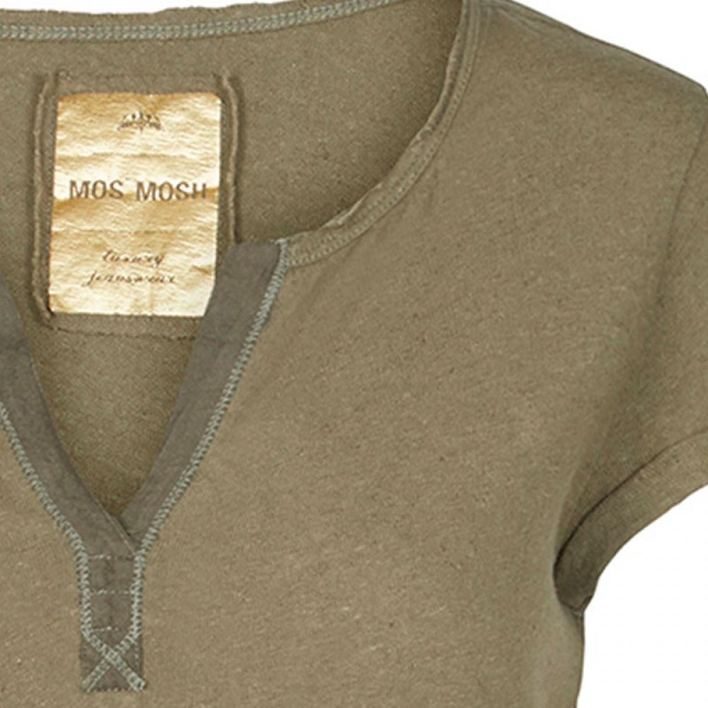 Mos Mosh bluse - Troy Tee SS, Army