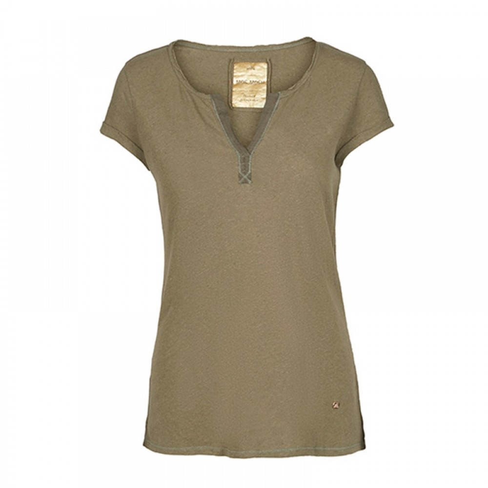 Mos Mosh bluse - Troy Tee SS, Army