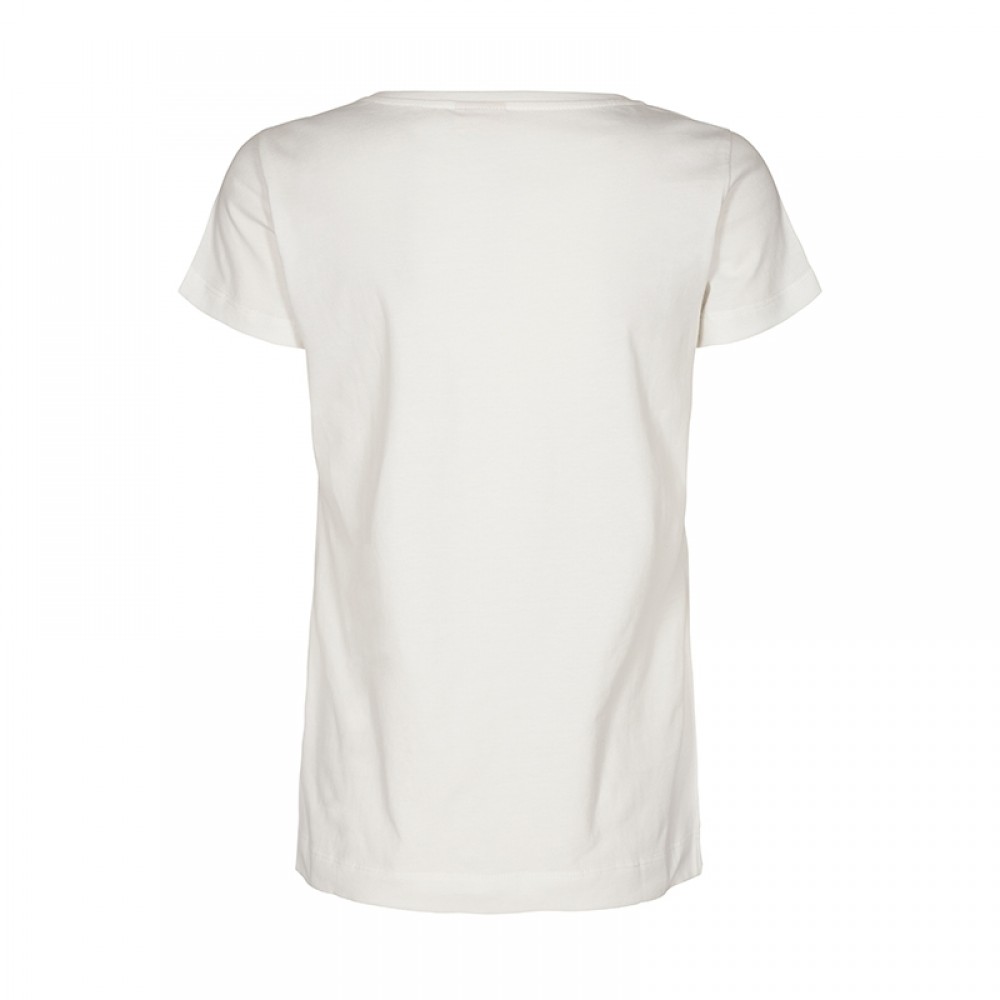 Mos Mosh bluse - Arden Logo Tee, White