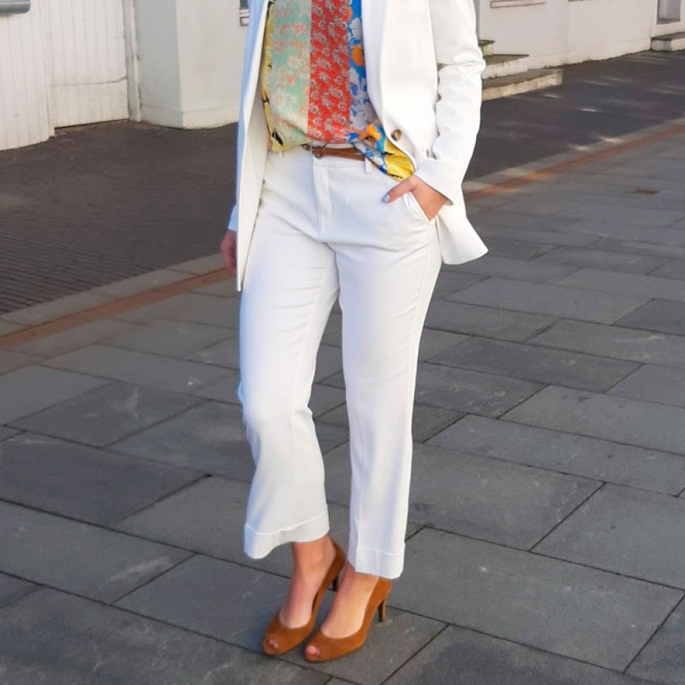 Mos Mosh bukser - Bella Pant, White