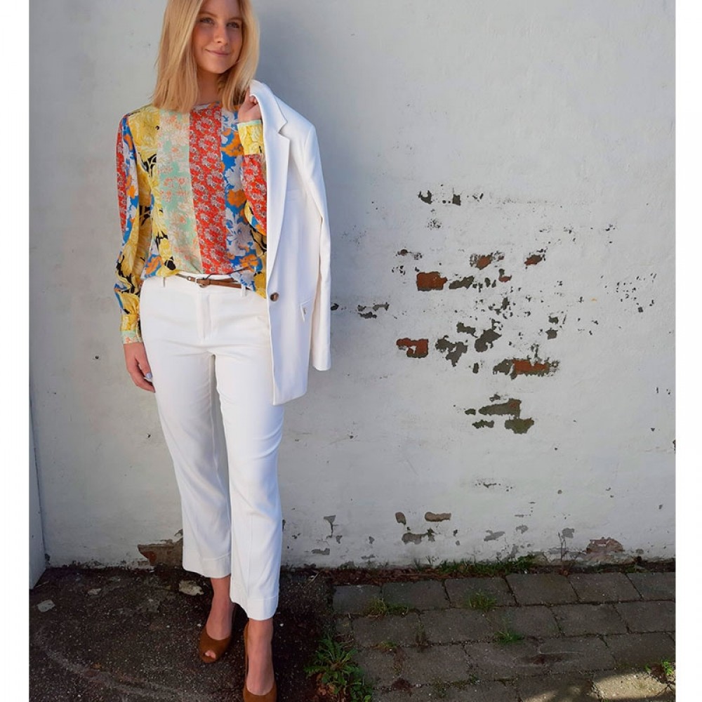 Mos Mosh bukser - Bella Pant, White