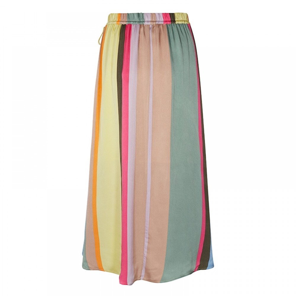 Mos Mosh nederdel - Vilma Clavo Skirt, Multi Stripe