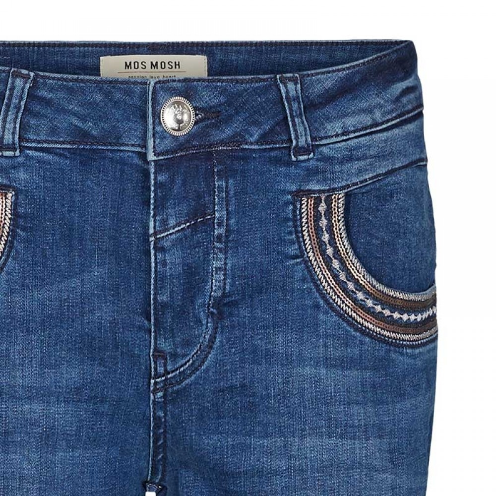 Mos Mosh jeans - Naomi Muscat Long Jeans, Blue Denim