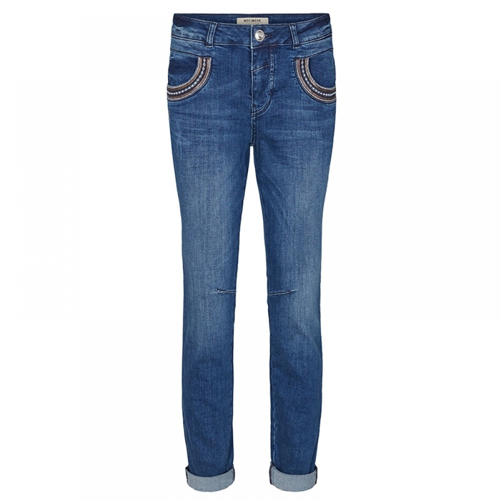 Mos Mosh jeans - Naomi Muscat Long Jeans, Blue Denim