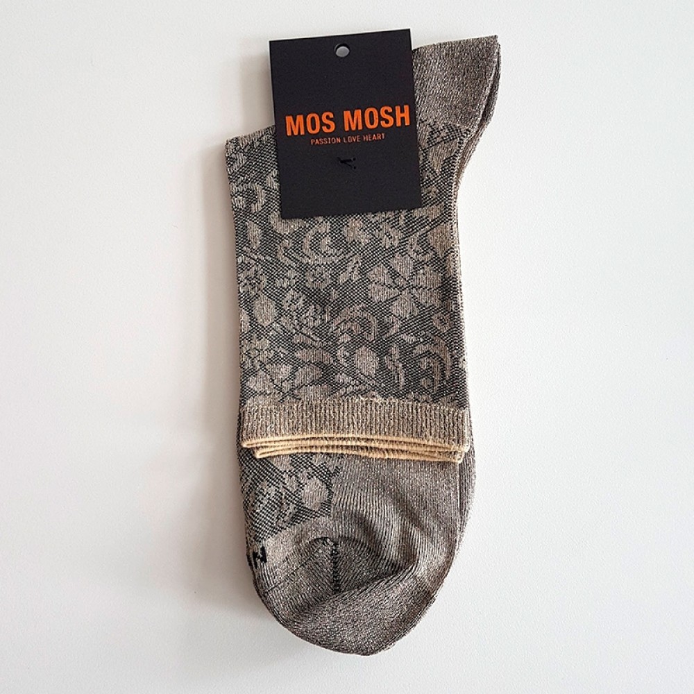 Mos Mosh strømper - Lurex Socks, Black Gold