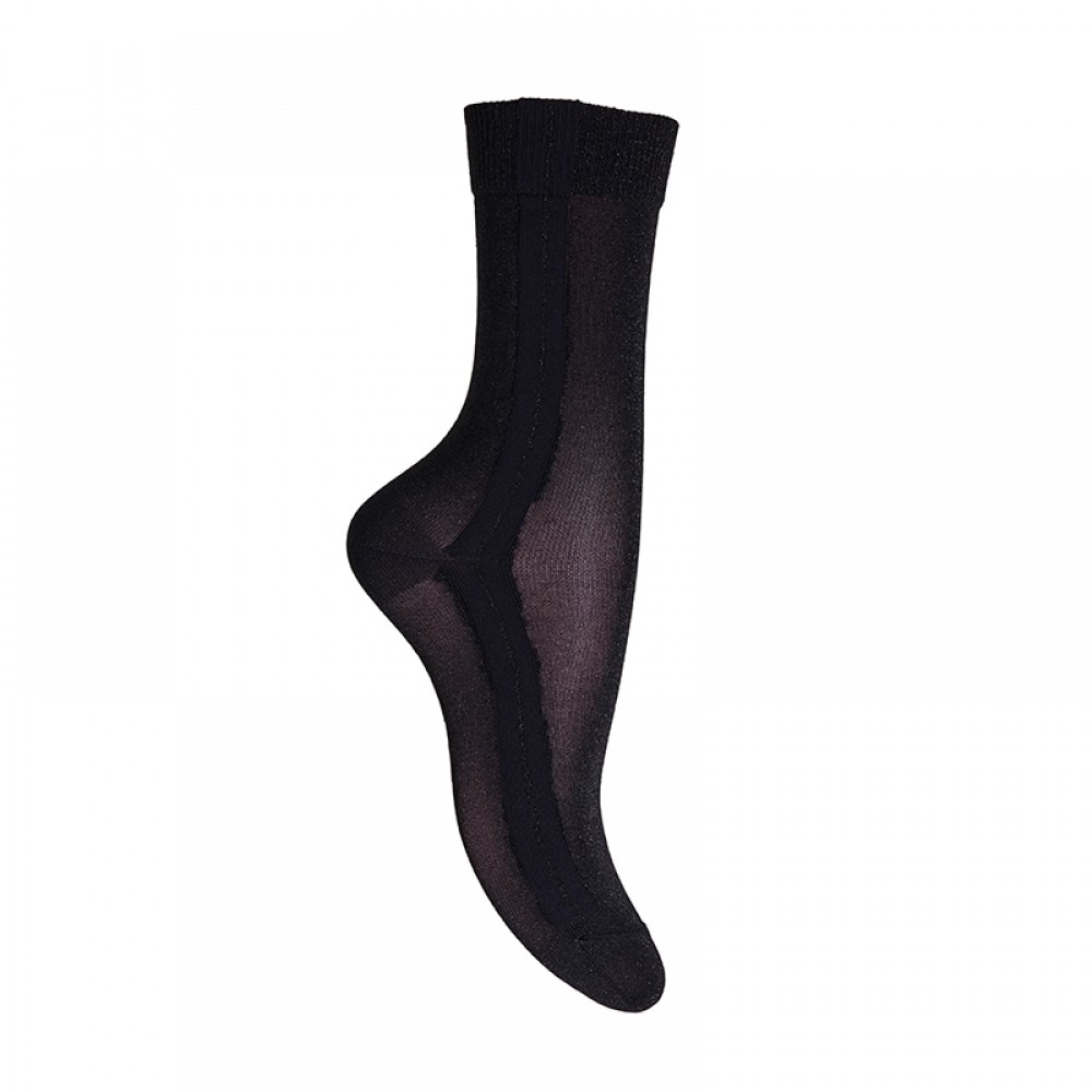 MP Denmark strømper - Ankle Viola, Black 