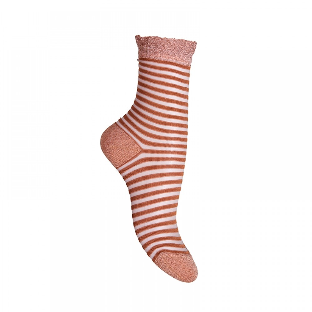 MP Denmark strømper - Ankle Asso, Dark Honey