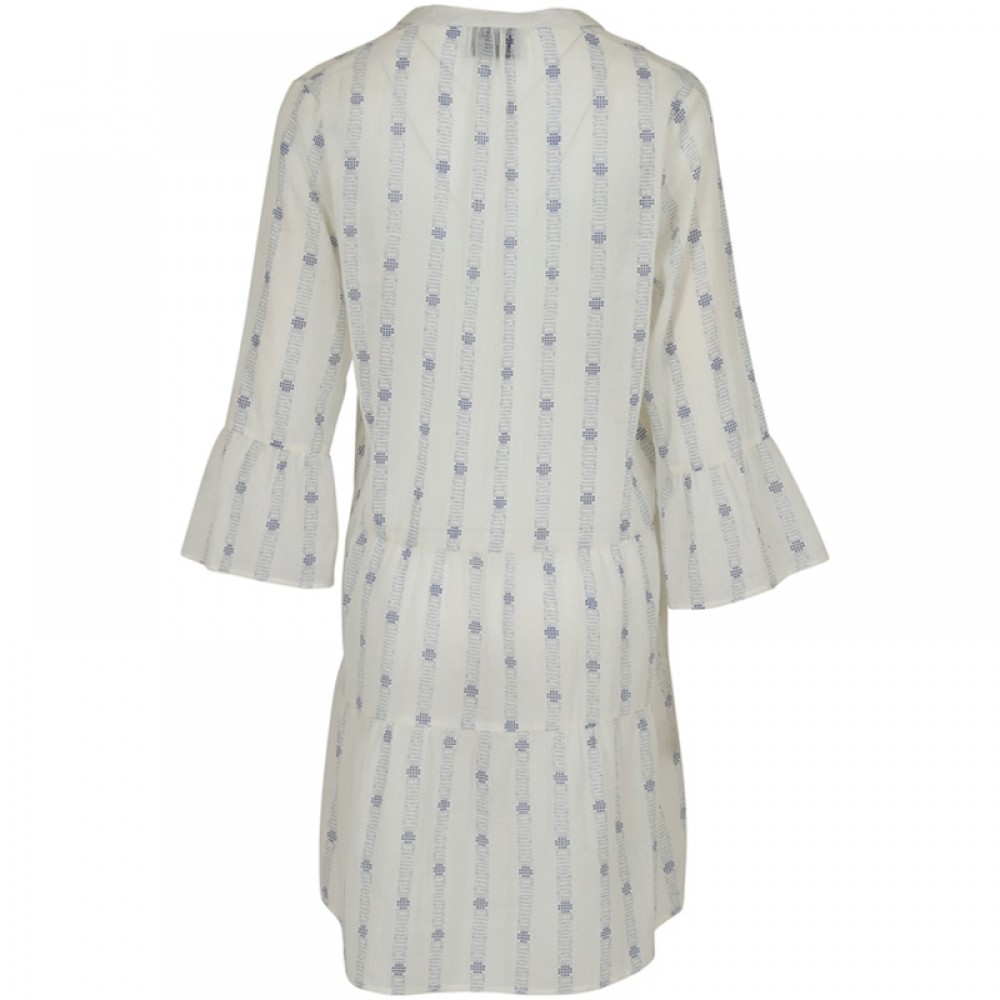 Neo Noir kjole - Gunvor Cotton Dress, Graphic Blue