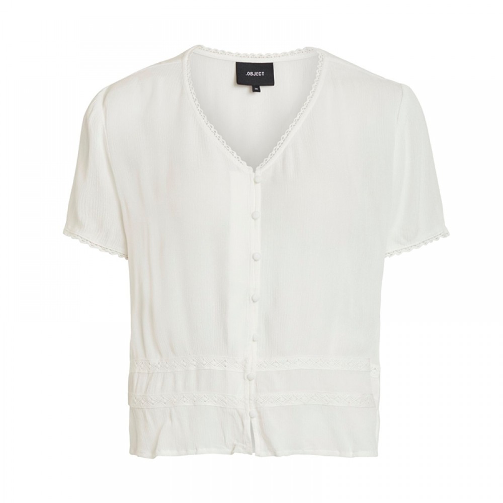 Object bluse - Janette SS Top, Gardenia