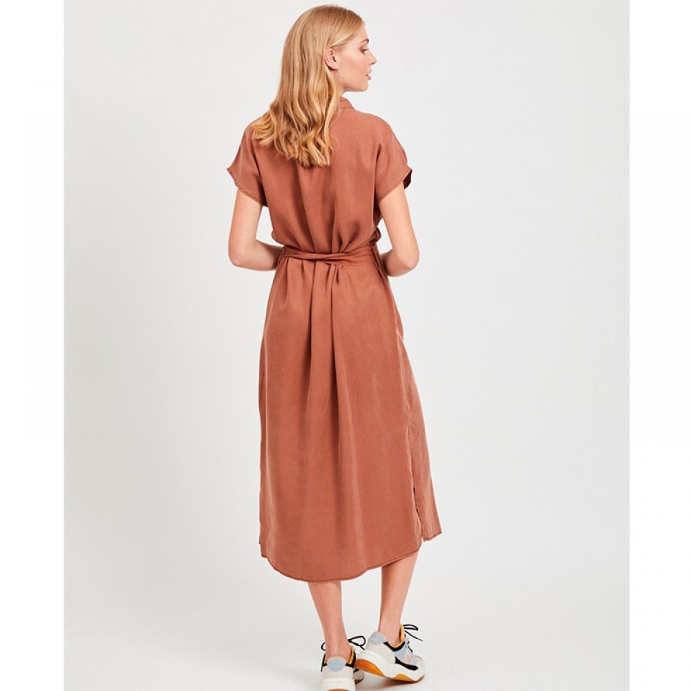 Object kjole - Lonnie SL Dress, Brown Patina