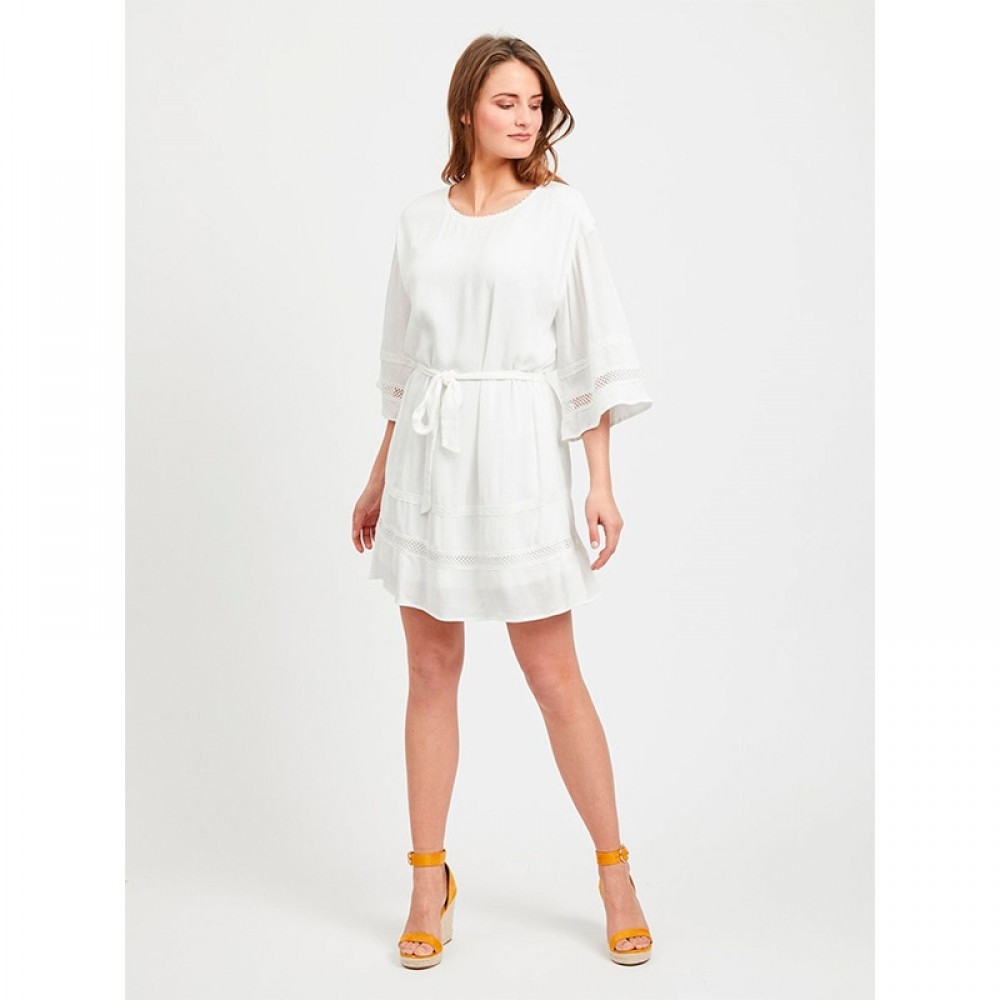Object kjole - Janette 3/4 Short Dress, Gardenia