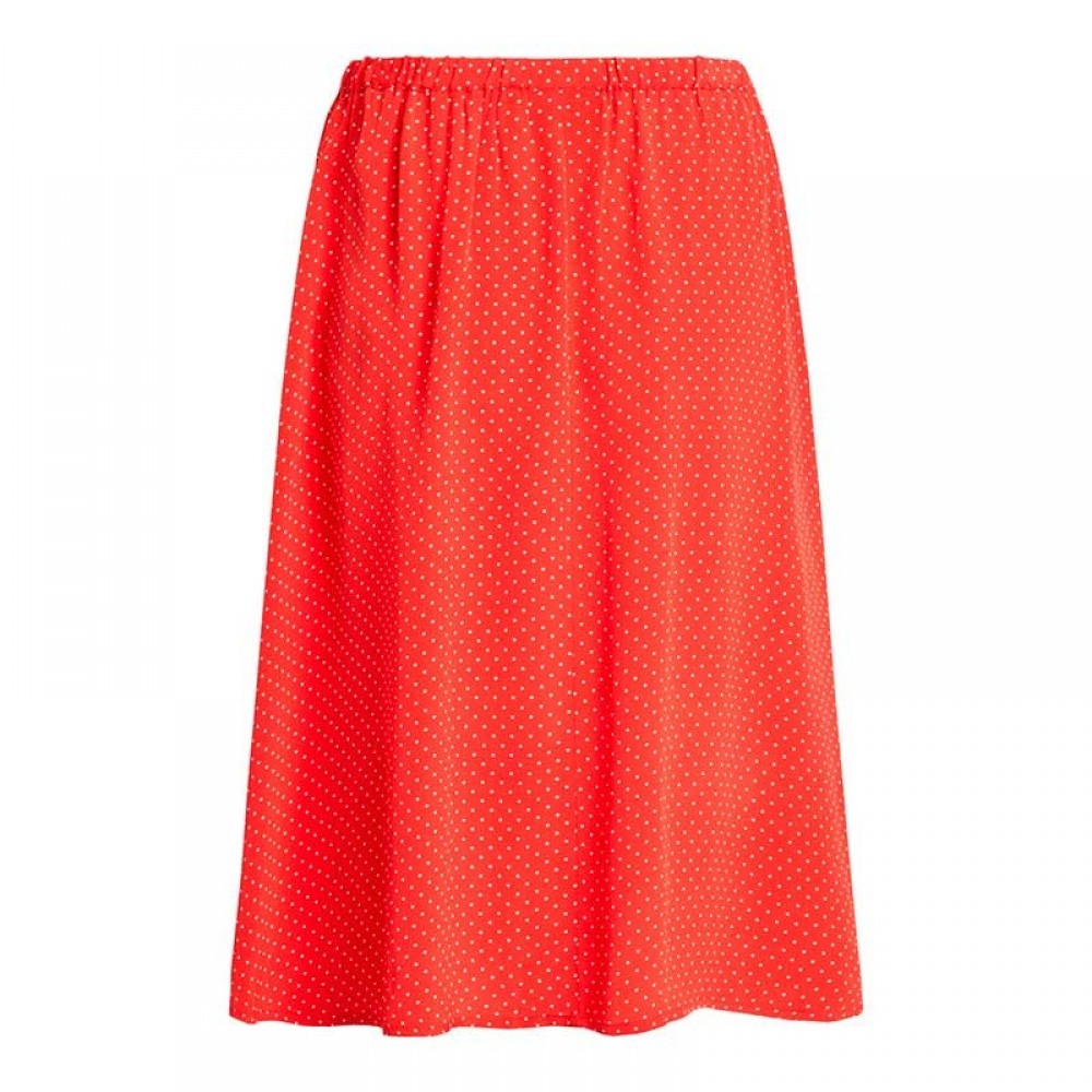 Object nederdel - Lemon Midi Skirt, Poppy Red