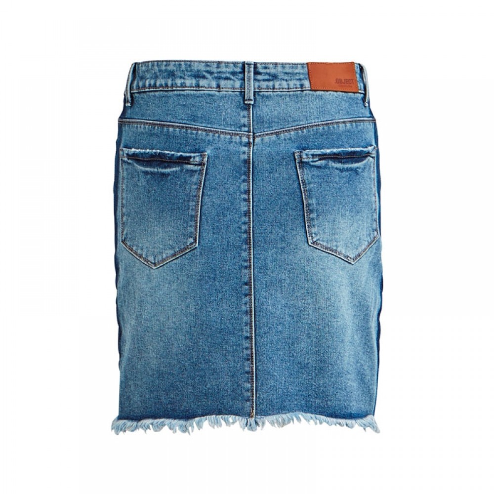 Object nederdel - Roberta Sarah Denim Skirt, Medium Blue Denim