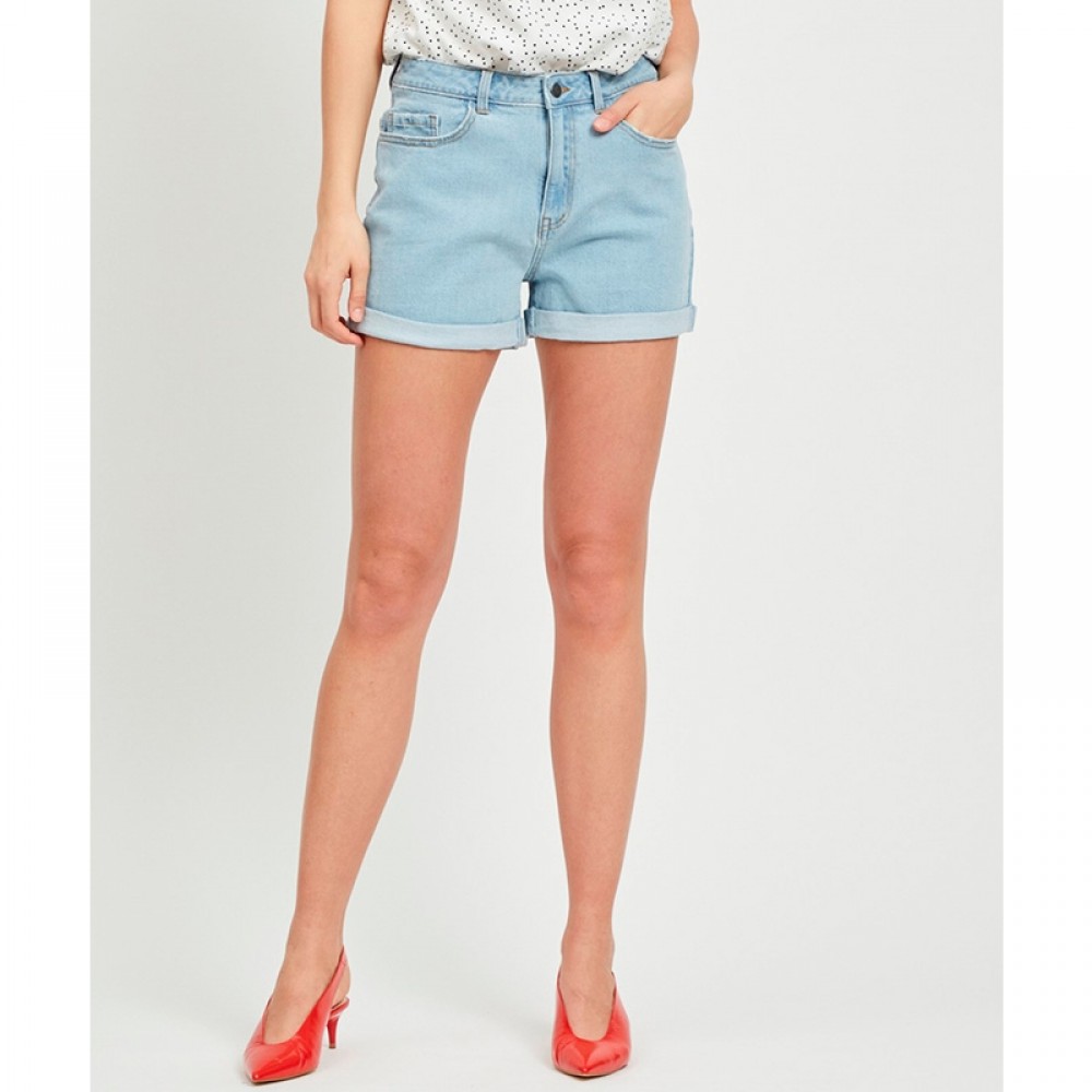 Object shorts - Anna Denim Shorts, Light Blue Denim