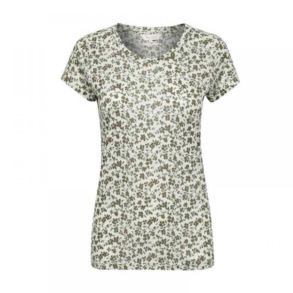 Part Two bluse - Kassim T-shirt, Artwork Medium Green 