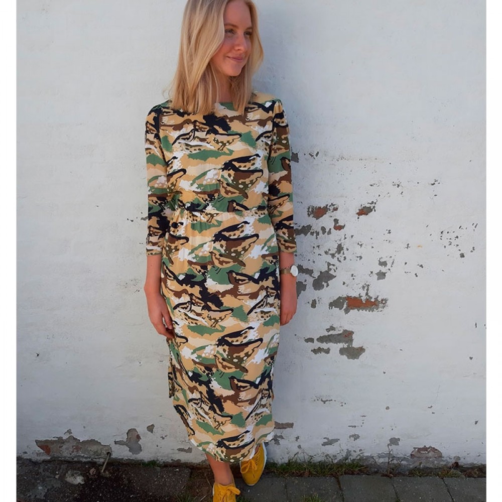 PBO kjole - Buffalo Dress, Green Print