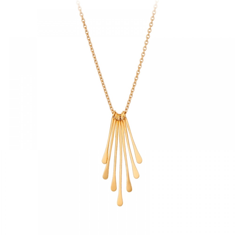 Pernille Corydon kæde - Waterfall Necklace n-630-gp, Guld
