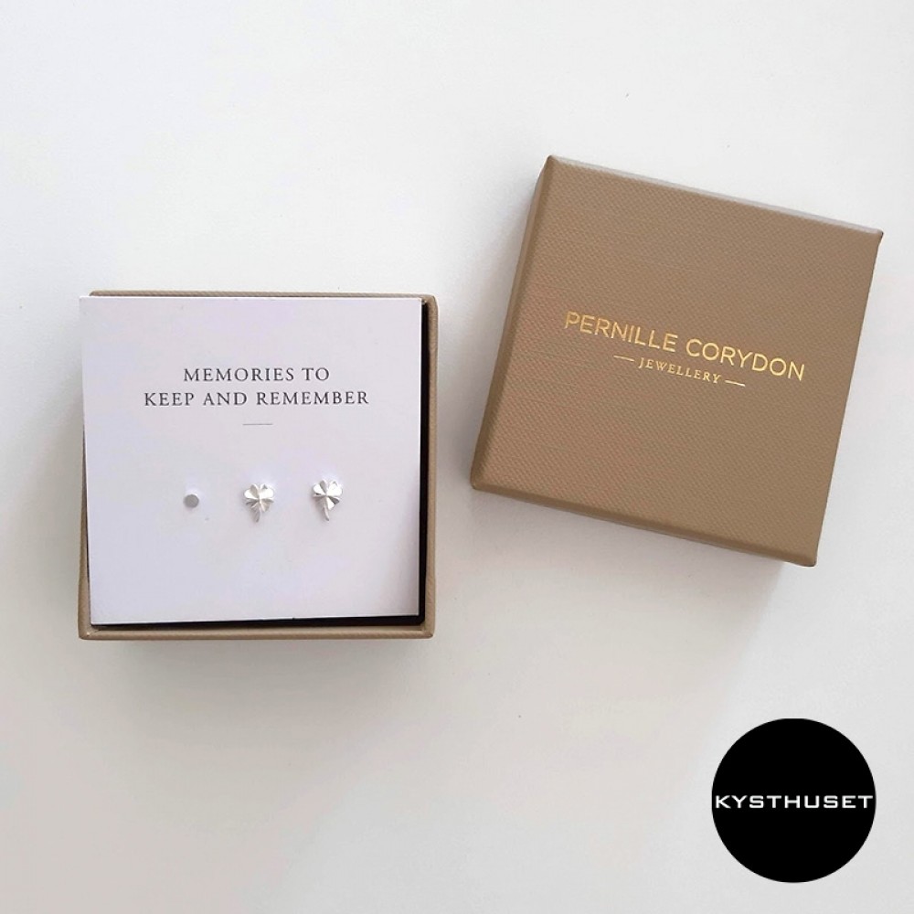 Pernille Corydon ørestik sæt - Memory Earrings Box, Sølv