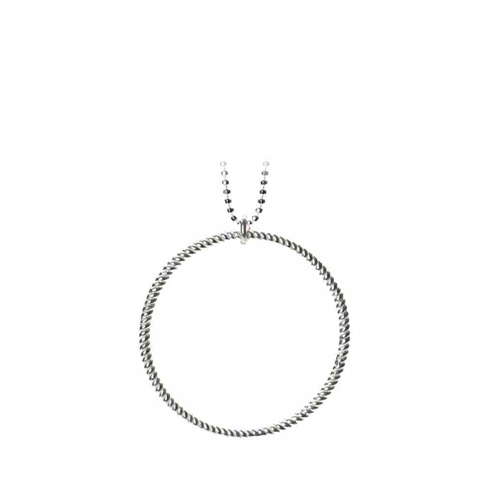 Pernille Corydon kæde - Big Twisted Necklace, Sølv 
