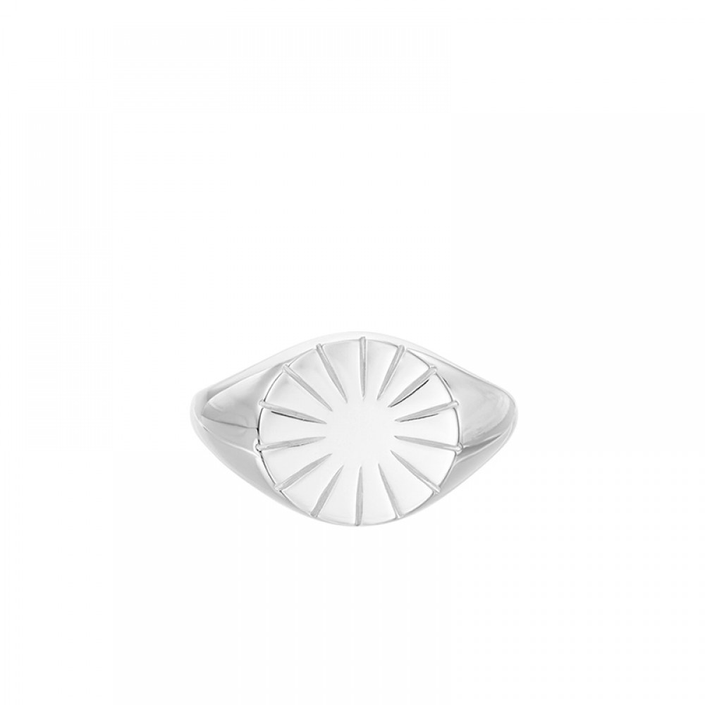 Pernille Corydon ring - Era Signet Adj, Sølv 
