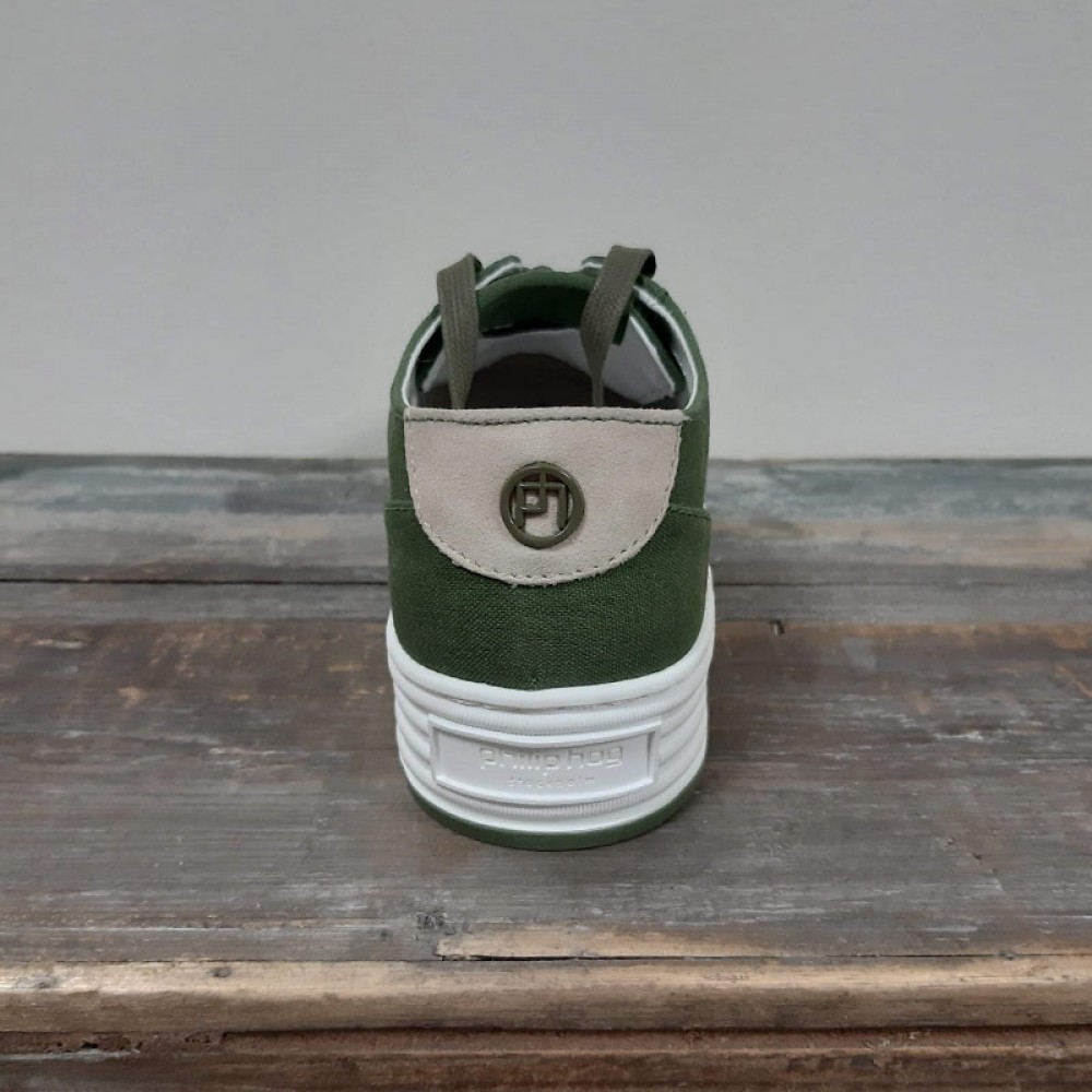 Philip Hog sneakers - Sandy, Canvas, Pine GreenSand