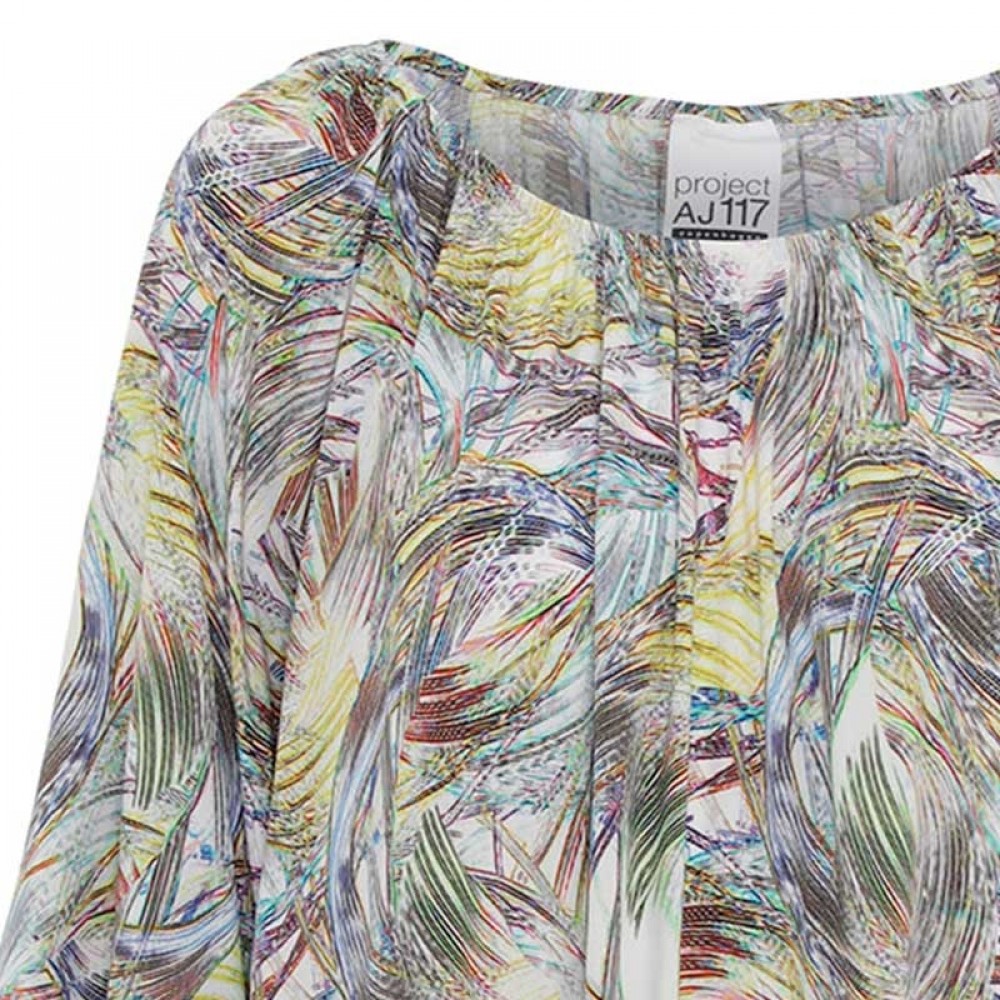 Project AJ117 kjole - Lily Dress, Feather Multi