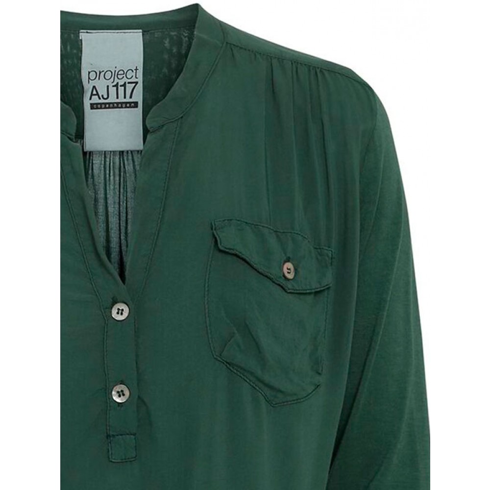 Project AJ117 bluse - Moe, Bottle green 