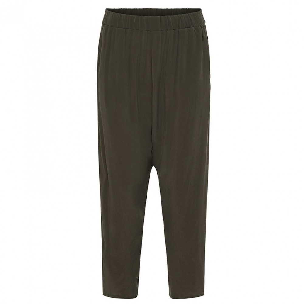 Rabens Saloner bukser - Dorit Sand Washed Pants, Green