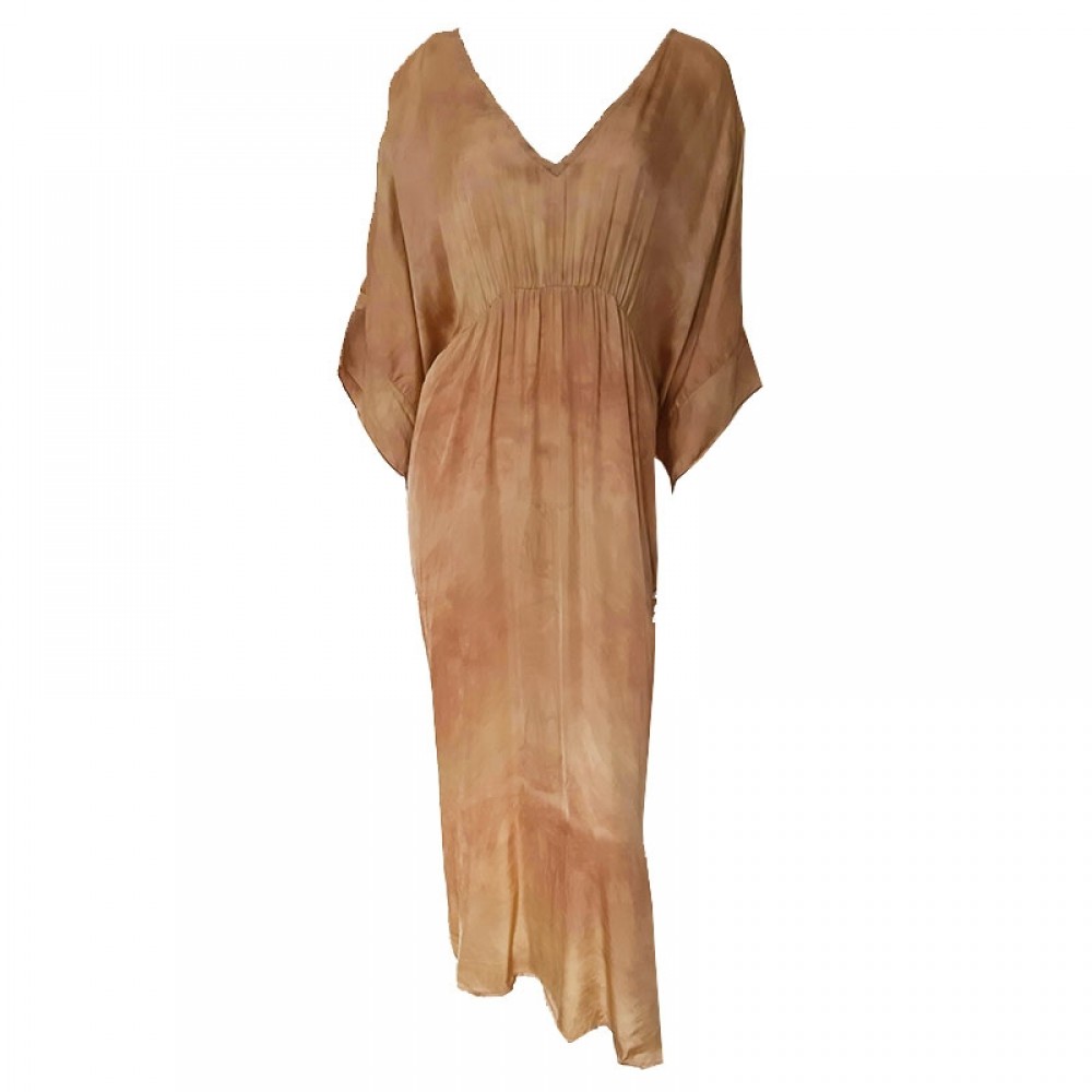 Rabens Saloner kjole - Lucca Colour Blend Kaftan Dress, Blush Combo