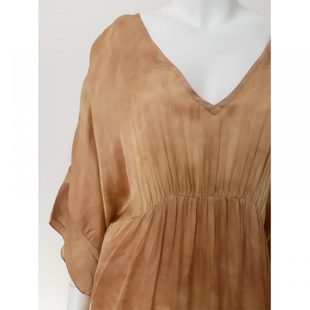 Rabens Saloner kjole - Lucca Colour Blend Kaftan Dress, Blush Combo