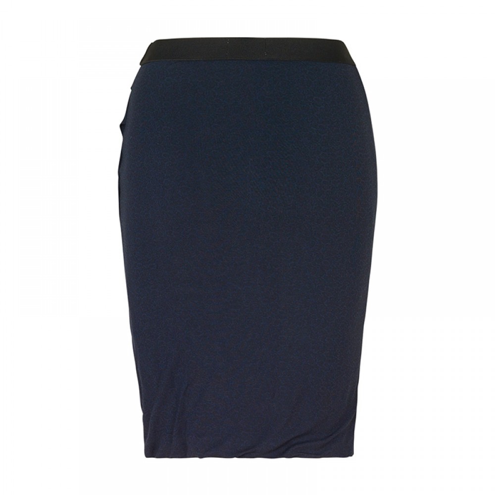 Rosemunde nederdel - Skirt, Blue Flower Lace Print