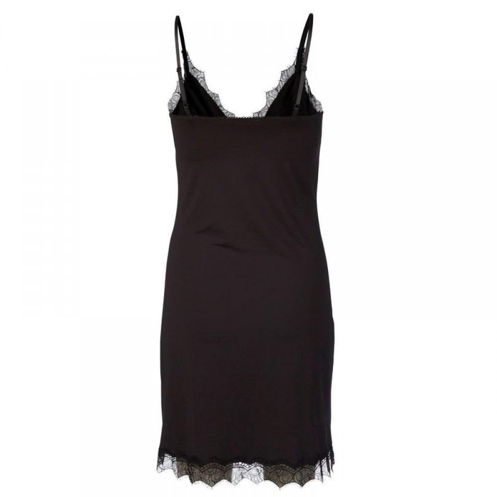 Rosemunde underkjole - Strap dress 4218, Black 