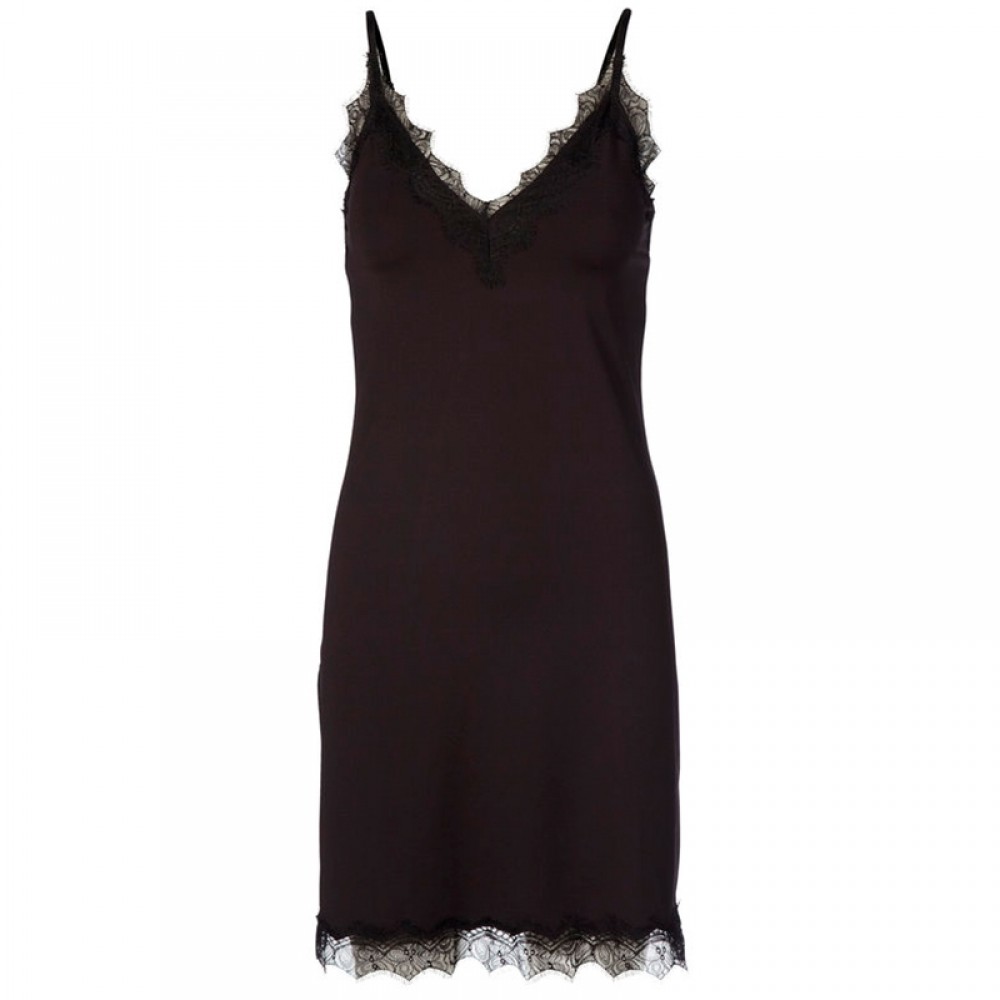 Rosemunde underkjole - Strap dress 4218, Black 