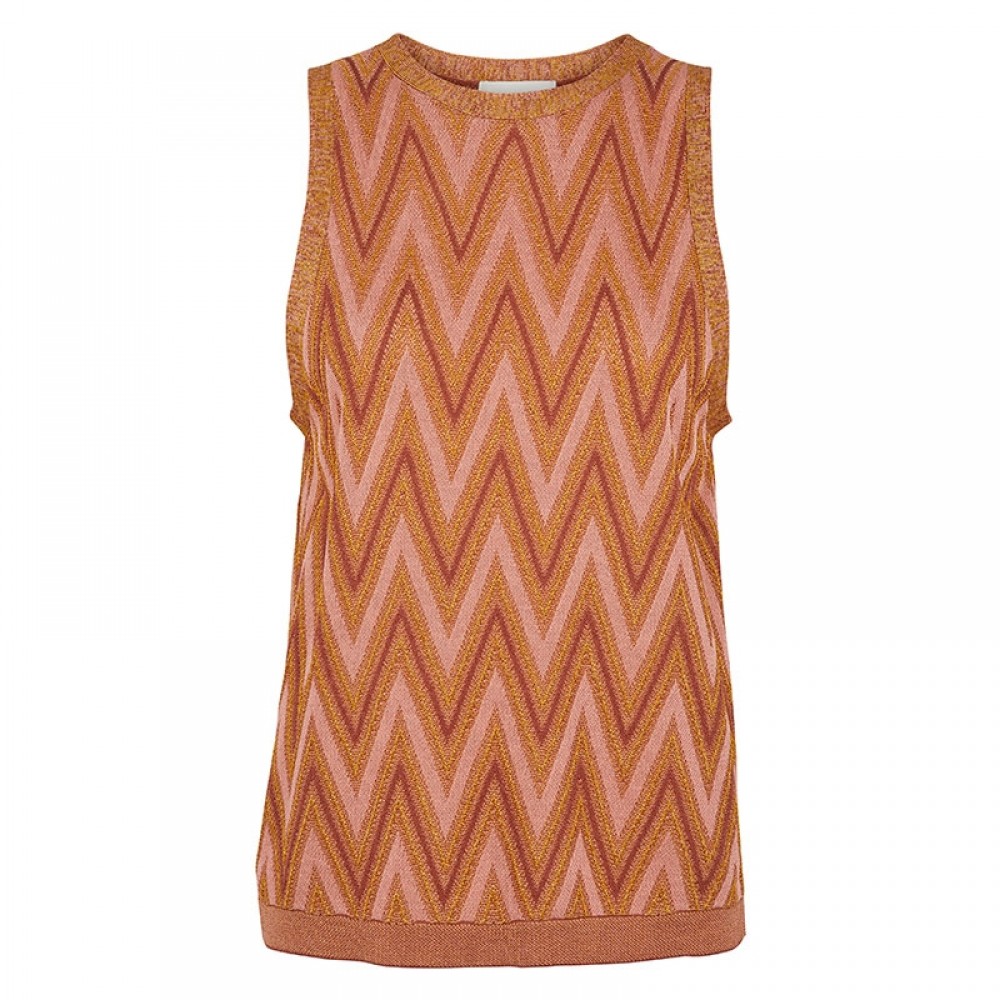 Second Female bluse - Bea Knit Top, Autumn Leaf