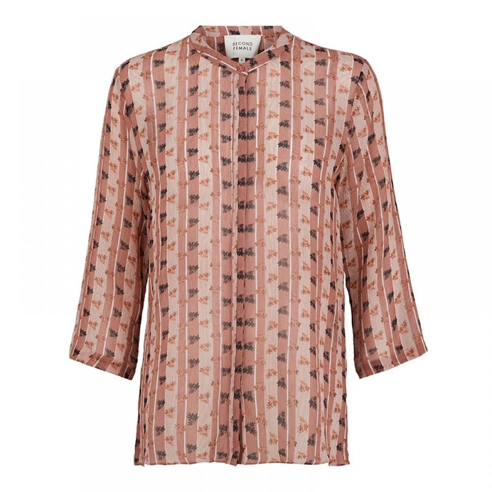 Second Female bluse - Desire Shirt Blouse, Burlwood