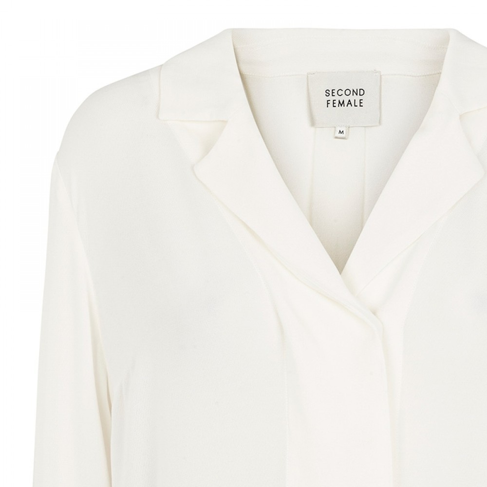 Second Female skjortebluse - Aman Blouse, White
