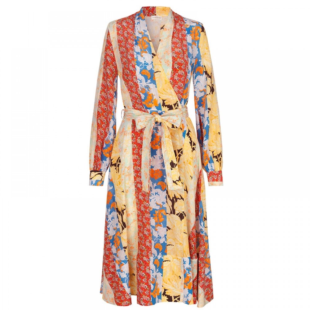 Stine Goya kjole - Reflection Silk, Floral Wallpaper 