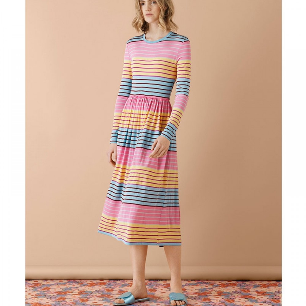 Stine Goya kjole - Joel Light Jersey, Stripes 