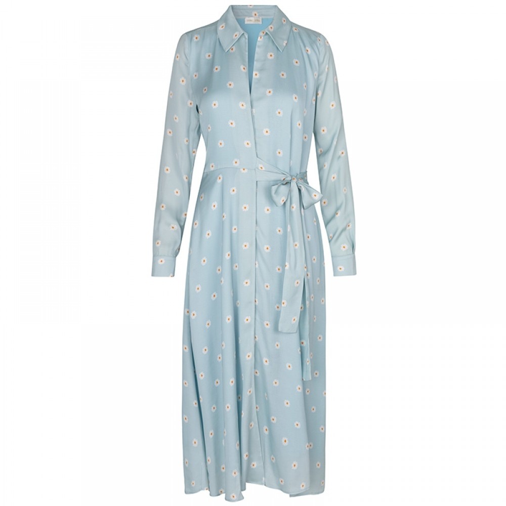 Stine Goya kjole - Baily Daisy Viskose, Daisy Blue