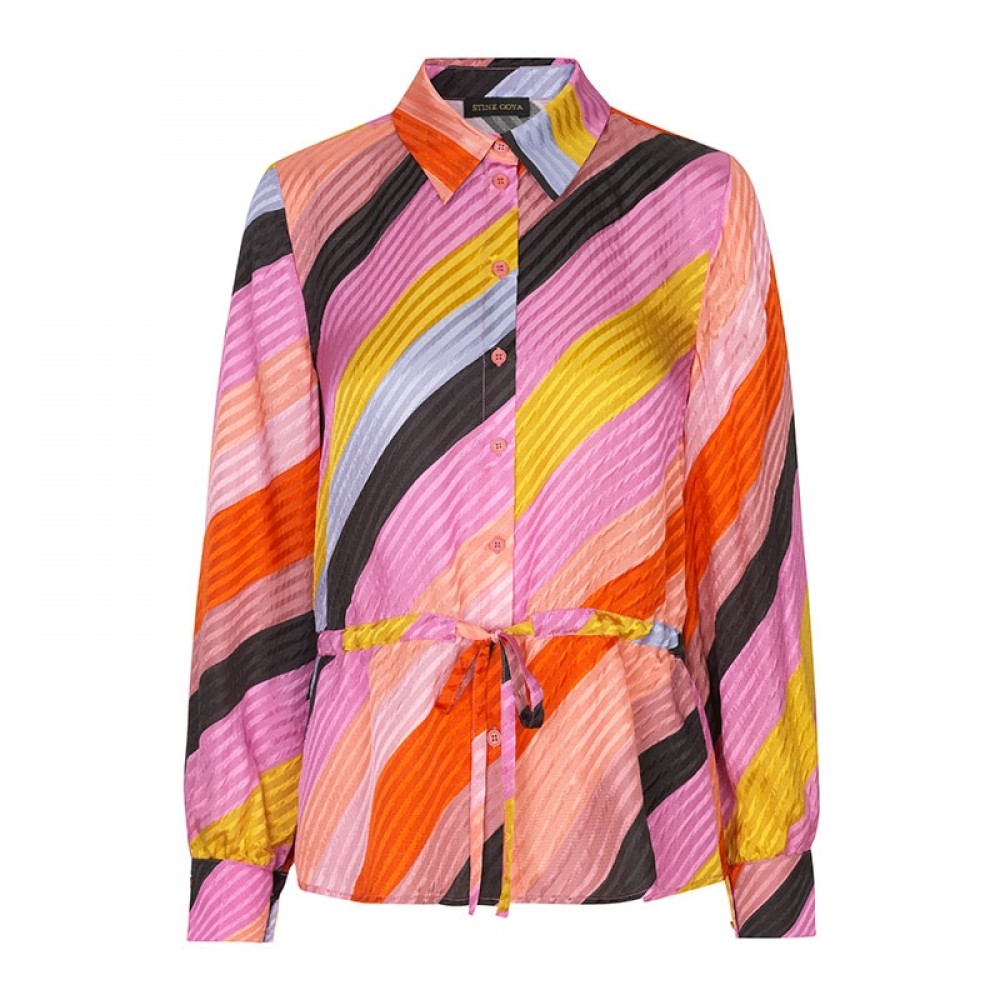 Stine Goya silke skjorte - Faith Parallels Silk, Parallels 