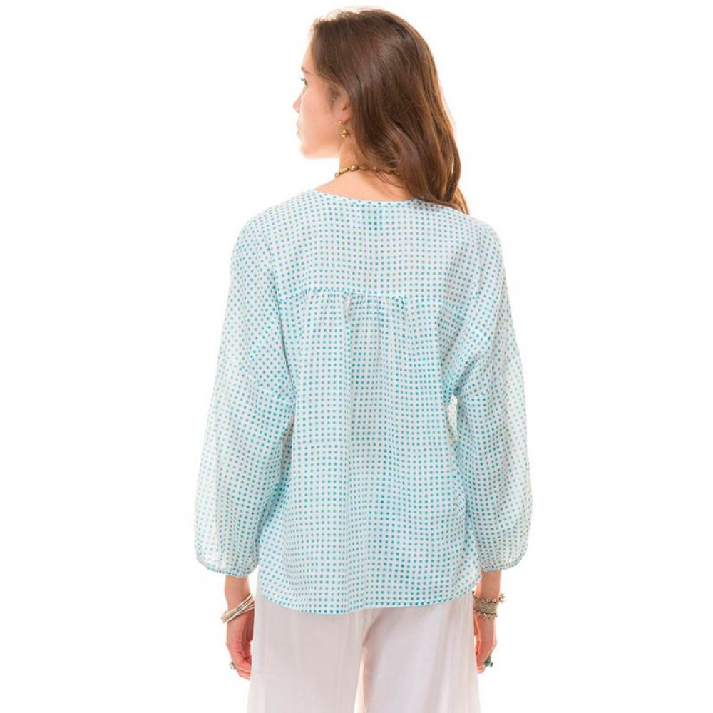 ZEN ETHIC bluse - Top Carla Square, Bleu