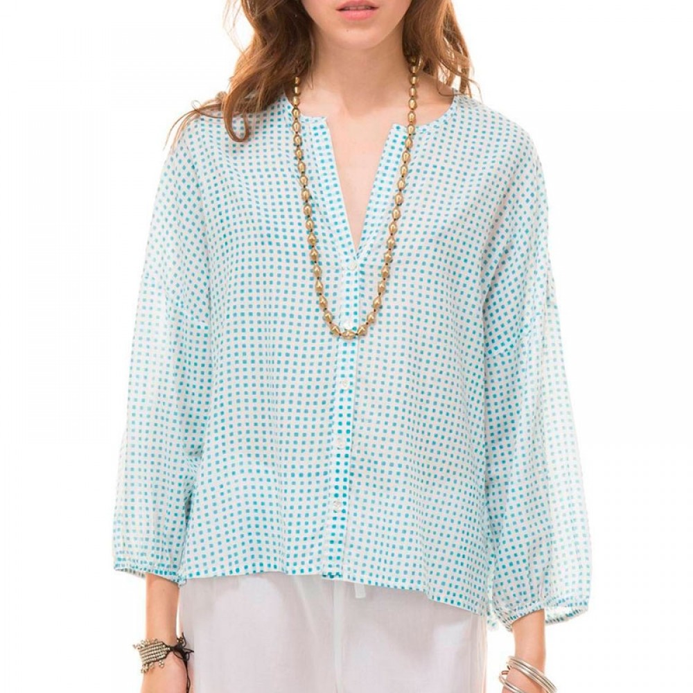 ZEN ETHIC bluse - Top Carla Square, Bleu