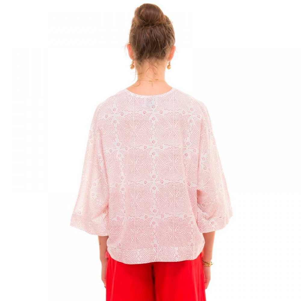 ZEN ETHIC bluse - Top Claire Mehndi, Rouge