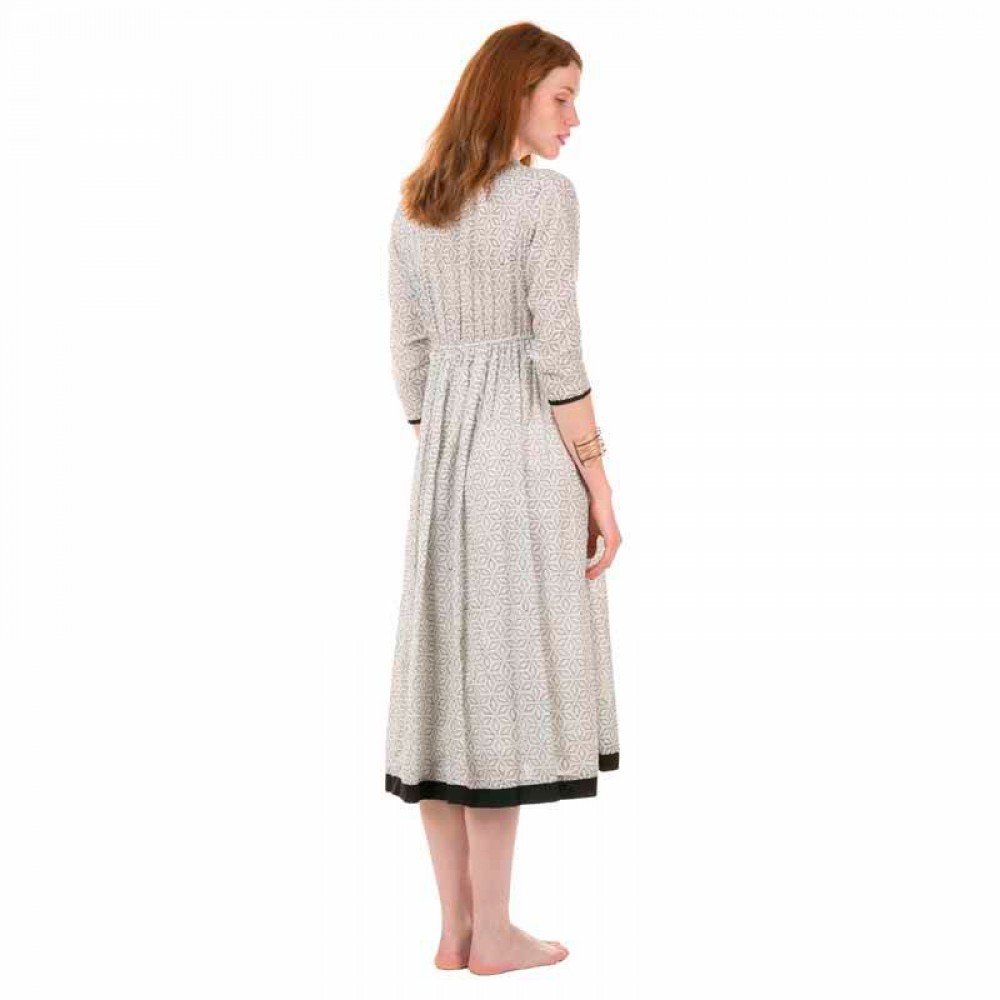 ZEN ETHIC kjole - Robe Pompon Starflower, Noir 