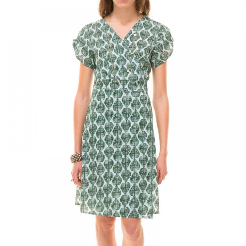 ZEN ETHIC kjole - Anita Cross Dress, Fonce